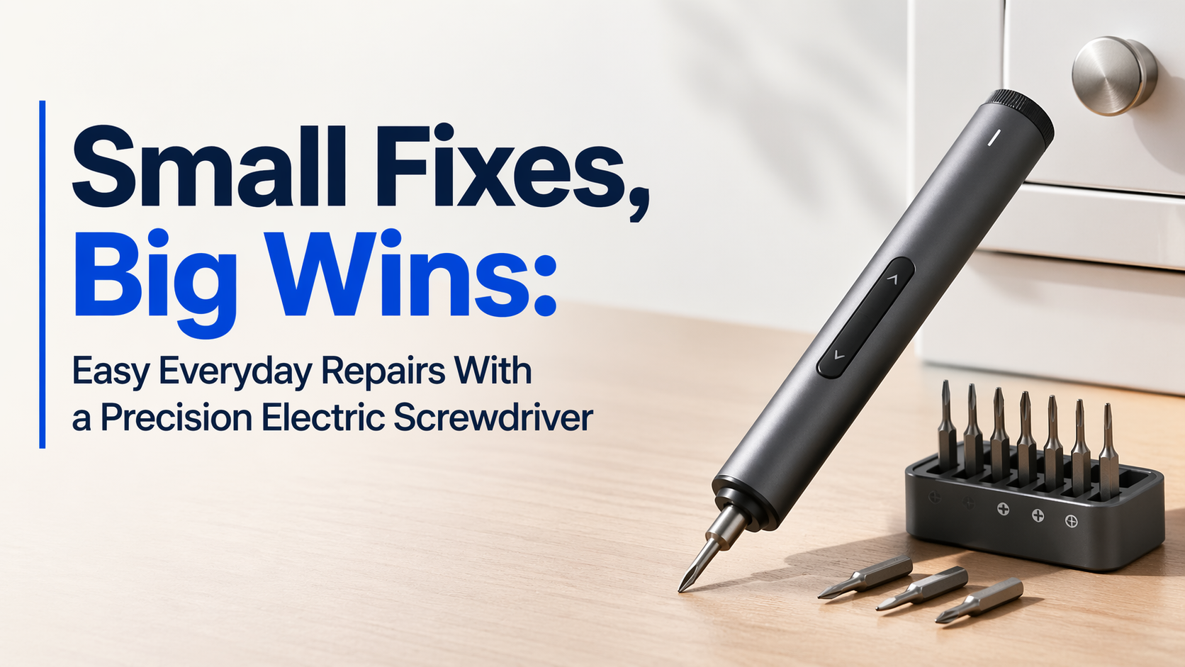Small Fixes, Big Wins: Easy Everyday Repairs With a Precision Electric Screwdriver