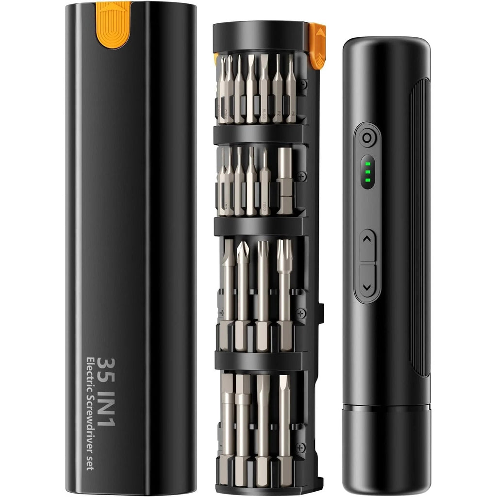 Cordless Electric Screwdriver 36 Precision Bits 1500mAh Rechargeable Home Electronics Repair