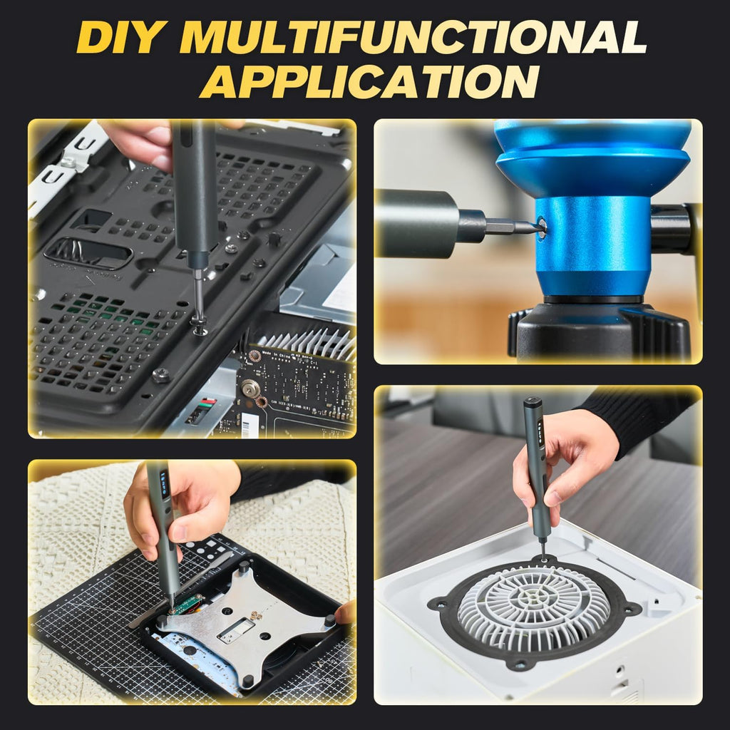 Electric Precision Screwdriver Set 52 Bits OLED Display USB-C for Electronics Repair