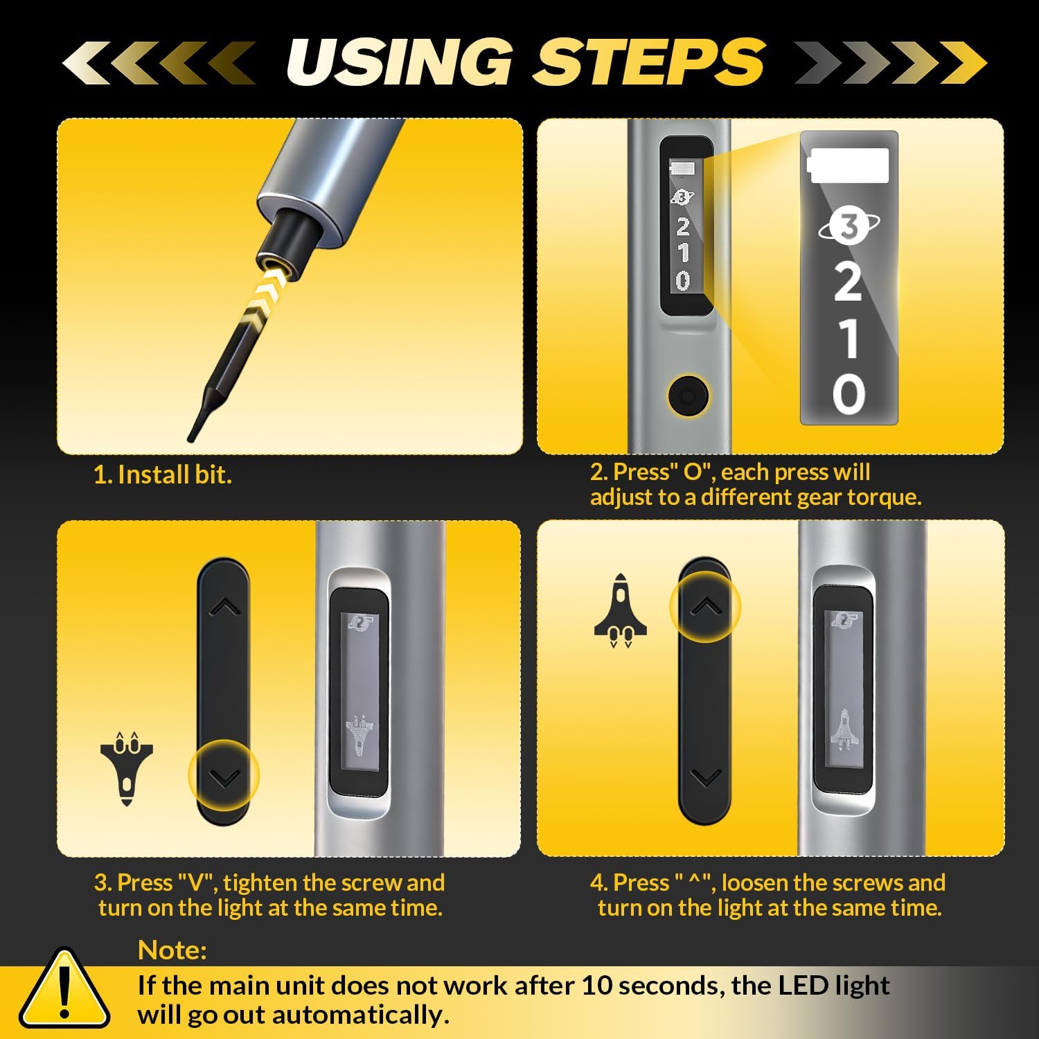 Electric Precision Screwdriver Set 52 Bits OLED Display USB-C for Electronics Repair