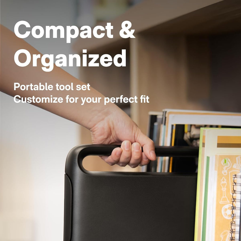 40 Piece Home Tool Kit with Cordless Electric Screwdriver and Organized Storage Case