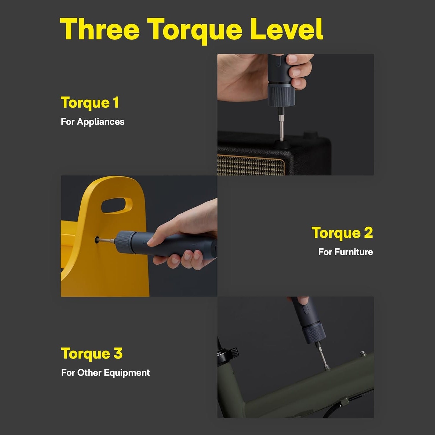 Rechargeable Electric Screwdriver 3.6V 25 Bits 3-Level Torque Magnetic Case USB-C